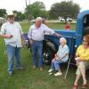 Jamie & David Cryan, their antique pickup truck, Chris Coffman, and Irene LeBlanc (seated).